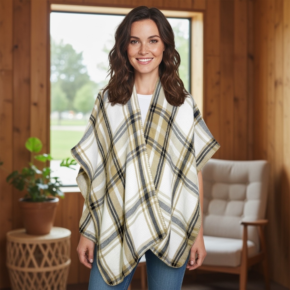 Woolrich‎ Reversible Poncho Shaw One Size